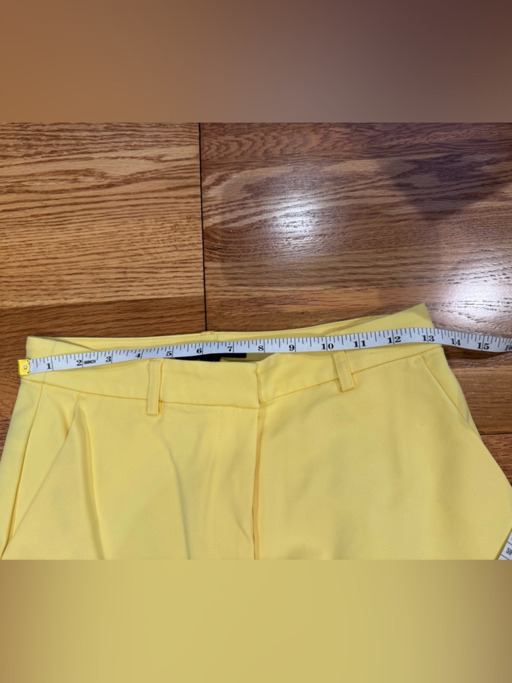Boston Proper Modern Slim Straight Leg Slit Front Lemon Drop Pant Trousers - Picture 12 of 12